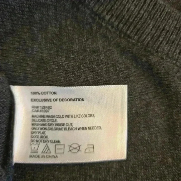 Greg Norman Men's Sweater 100% Cotton XL Grey - Picture 7 of 7